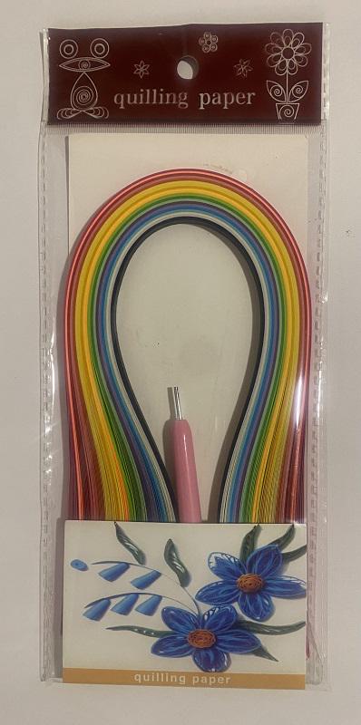 Бумага для квиллинга 5230 20 цветов с инструментом для квиллинга (131365)