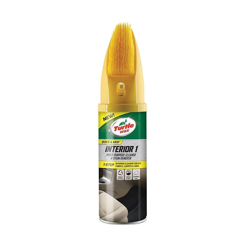 Очиститель для тканевой обивки TURTLE WAX Interior 1 Сухая химчистка аэрозоль со щеткой 400 мл (52799)