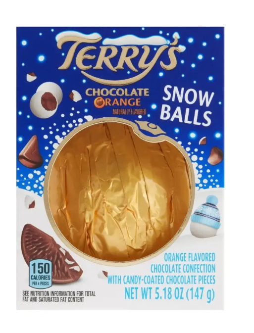 Цукерки з молочного шоколаду Terry's Chocolate Orange Snowballs 147 г (00381)