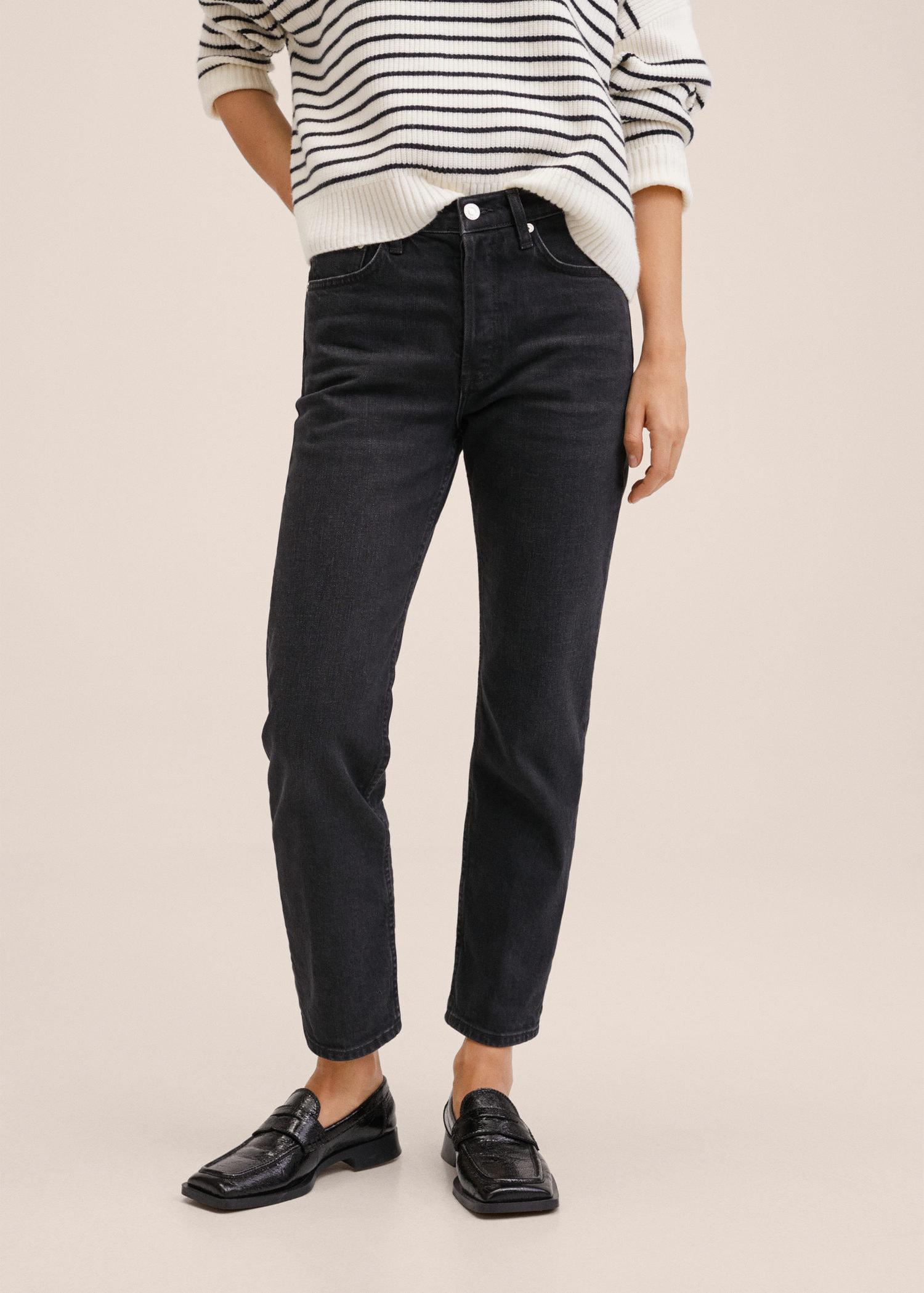 Джинсы женские Mango 27091144 р. 38 Черный