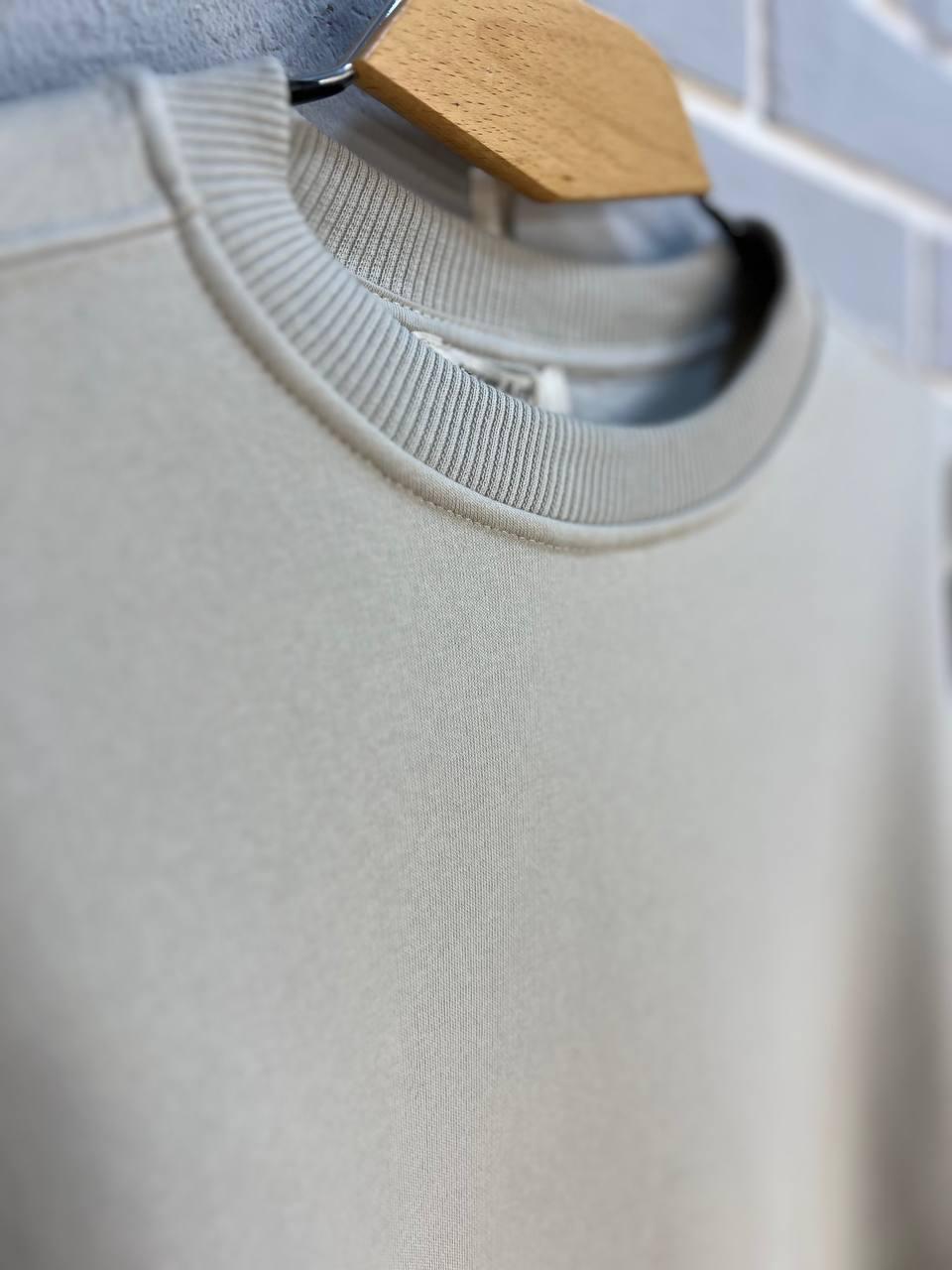 Свитшот женский PEPPER MINT 24-14 базовый простой удлиненный оверсайз L Светло-серый (2866) - фото 8 Свитшот женский PEPPER MINT 24-14 базовый простой удлиненный оверсайз L Светло-серый (2866) - фото 8