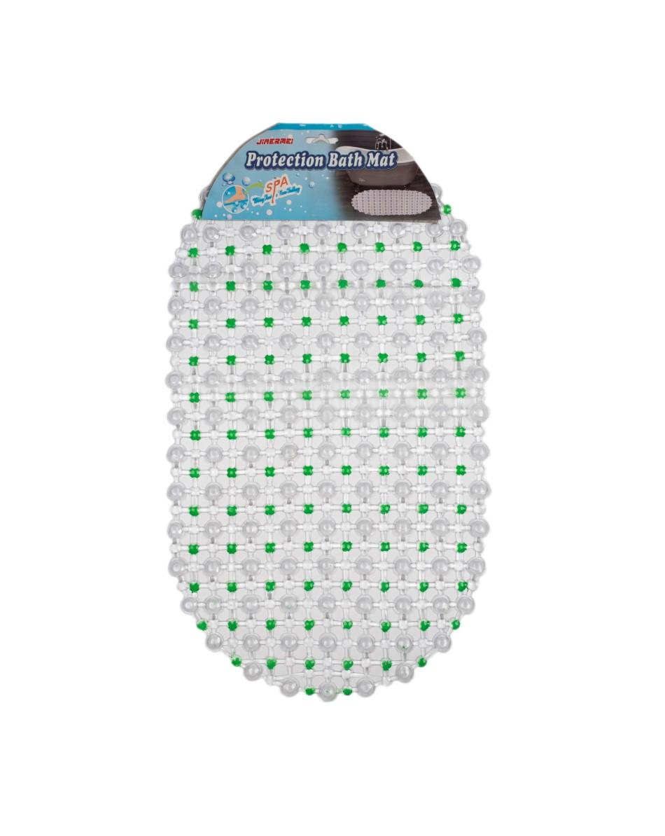 Коврик Kornel KL-5 для ванной комнаты из ПВХ 35х60 см Зеленый