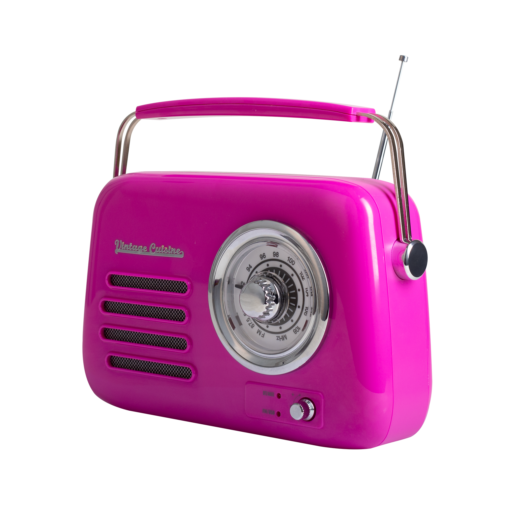 Радіо у ретро стилі Bluetooth Vintage Cuisine металева ручка Рожевий - фото 3 Радіо у ретро стилі Bluetooth Vintage Cuisine металева ручка Рожевий - фото 3