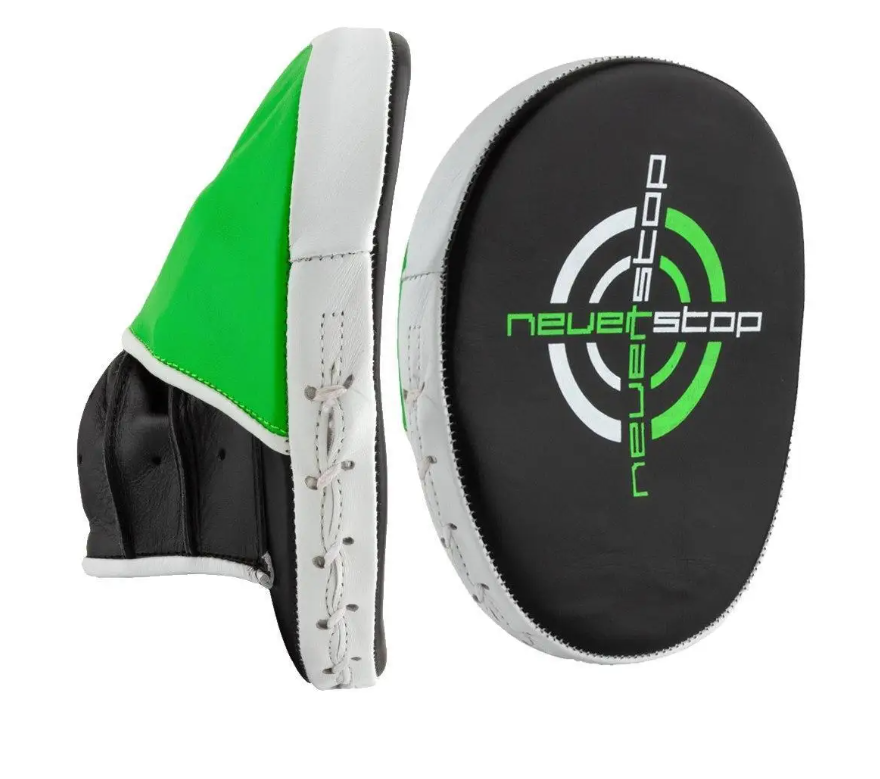 Боксерські лапи PowerPlay Чорно-зелений (3073)