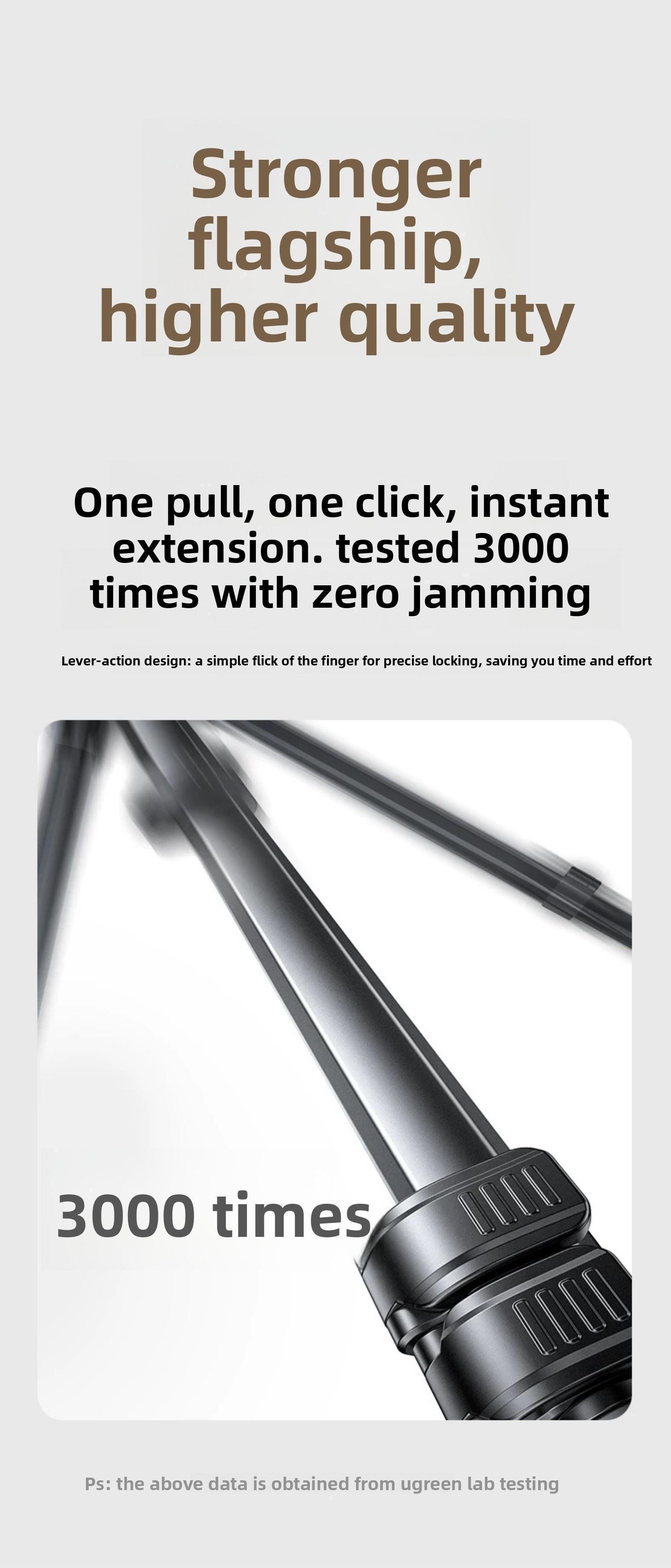 Штатив телескопический Ugreen 15 алюминиевый 165 см (55925) - фото 3 Штатив телескопический Ugreen 15 алюминиевый 165 см (55925) - фото 3