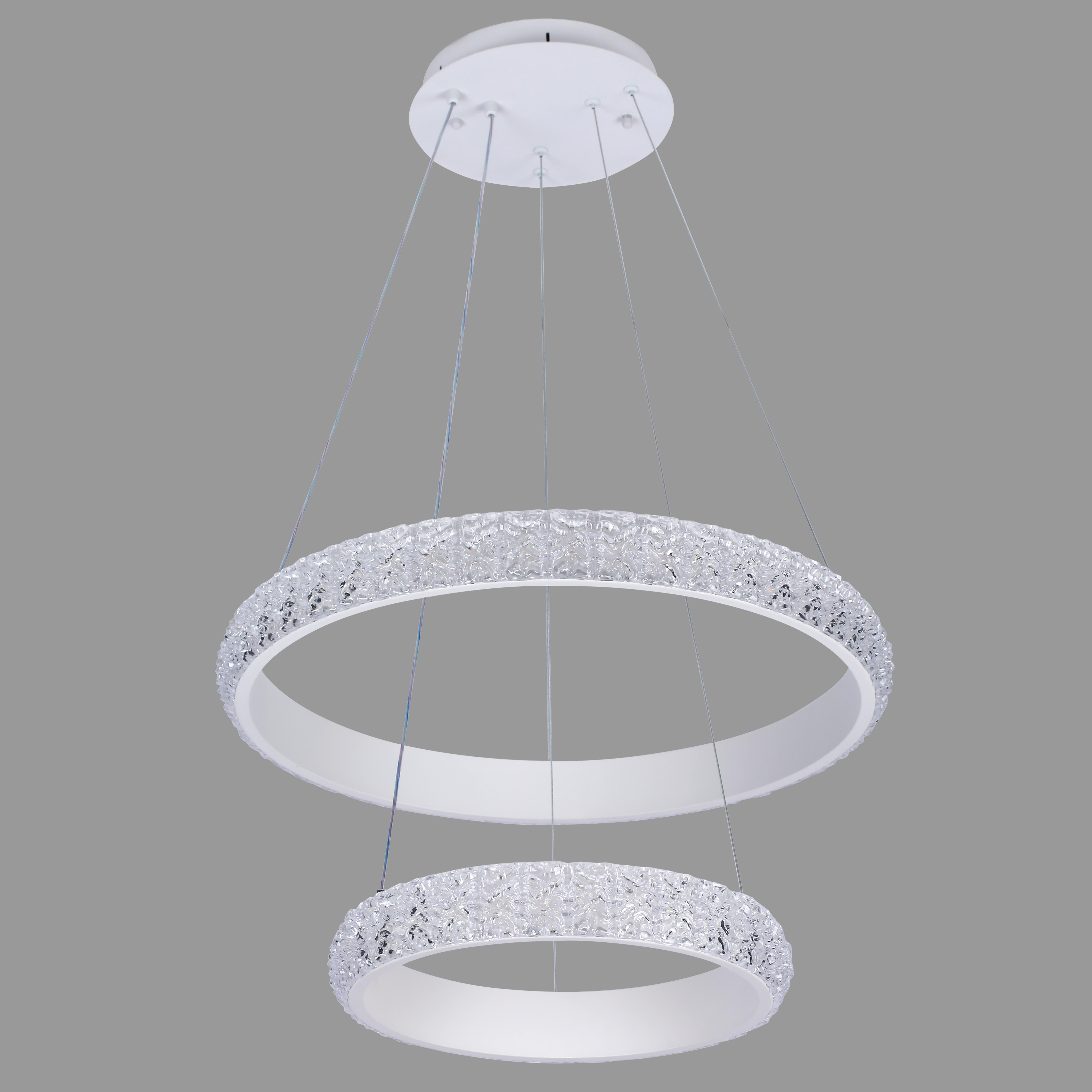 Люстра подвесная Led 50W 40/60 см Белый (87-5130 (400/600) WH)