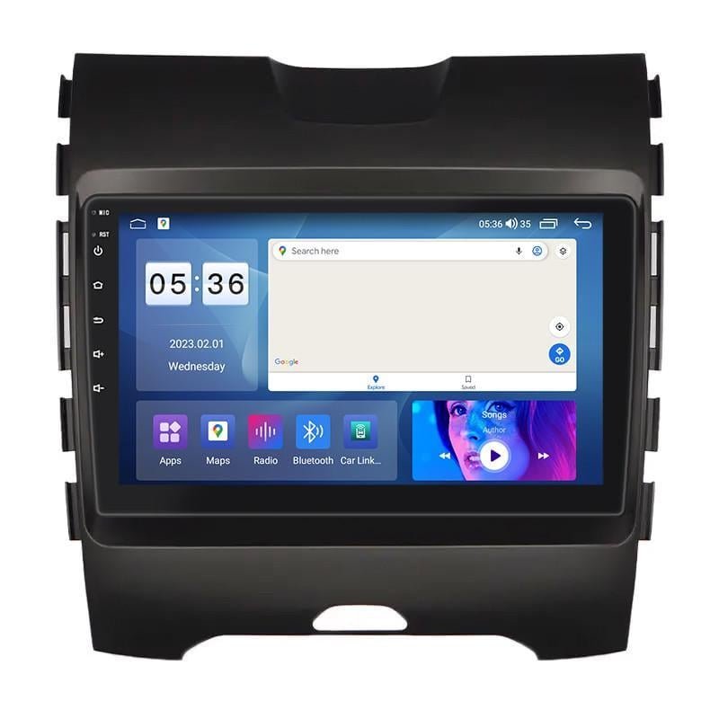 Автомагнитола штатная Lesko для Ford Edge II рестайлинг 2018-2025 9" 4/64Gb CarPlay 4G Wi-Fi GPS Prime MOB