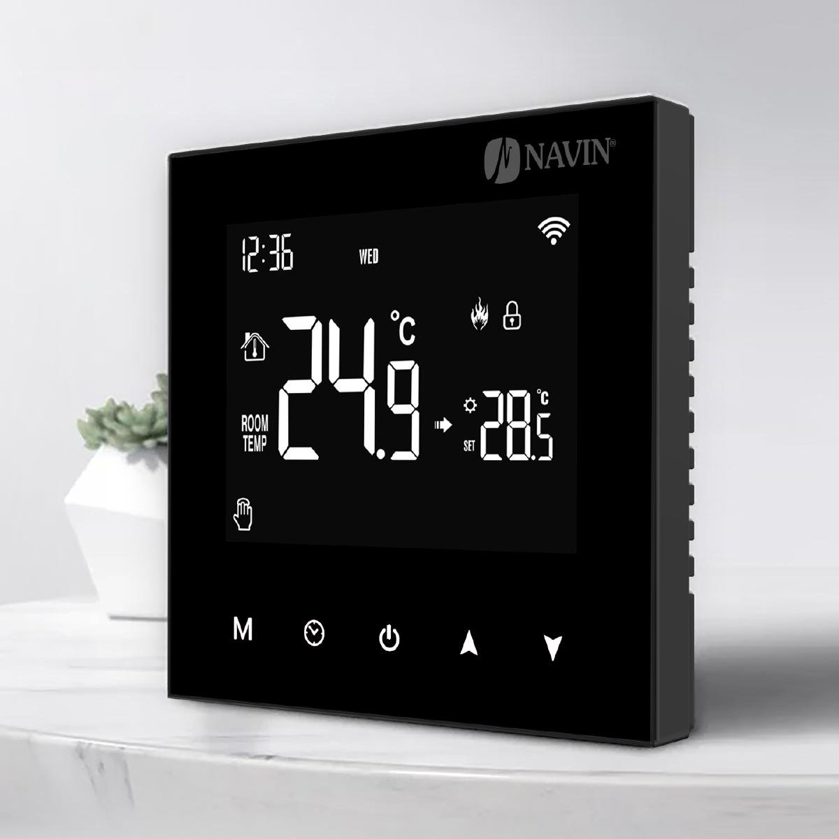 Терморегулятор для газового котла NAVIN WT100 B-3А з Wi-Fi (H24-204273-8686) - фото 2