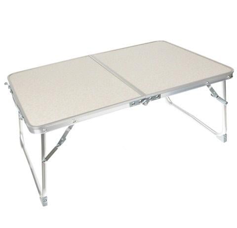 Стол-чемодан раскладной туристический для палатки/кемпинга/сада max нагрузка 15 кг Бежевый