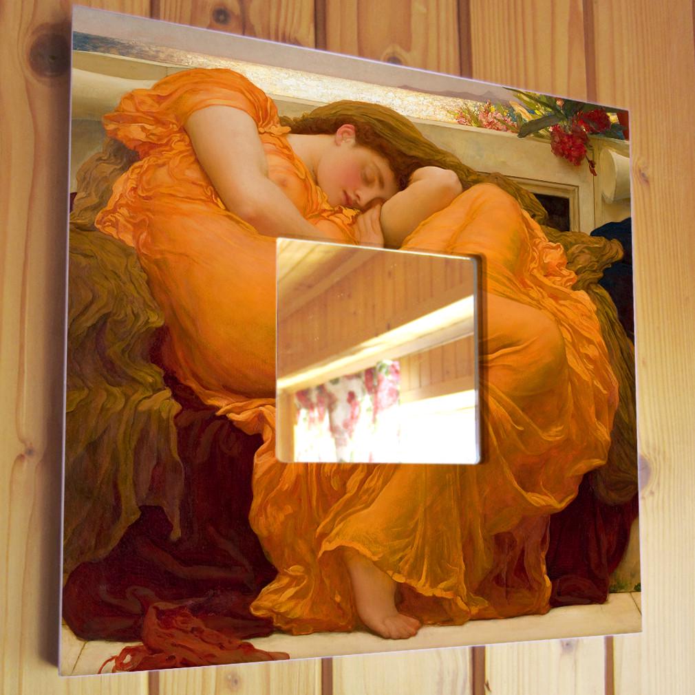 Зеркало декоративное Фредерик Лейтон Пылающий июнь 260х260 мм (M04166)