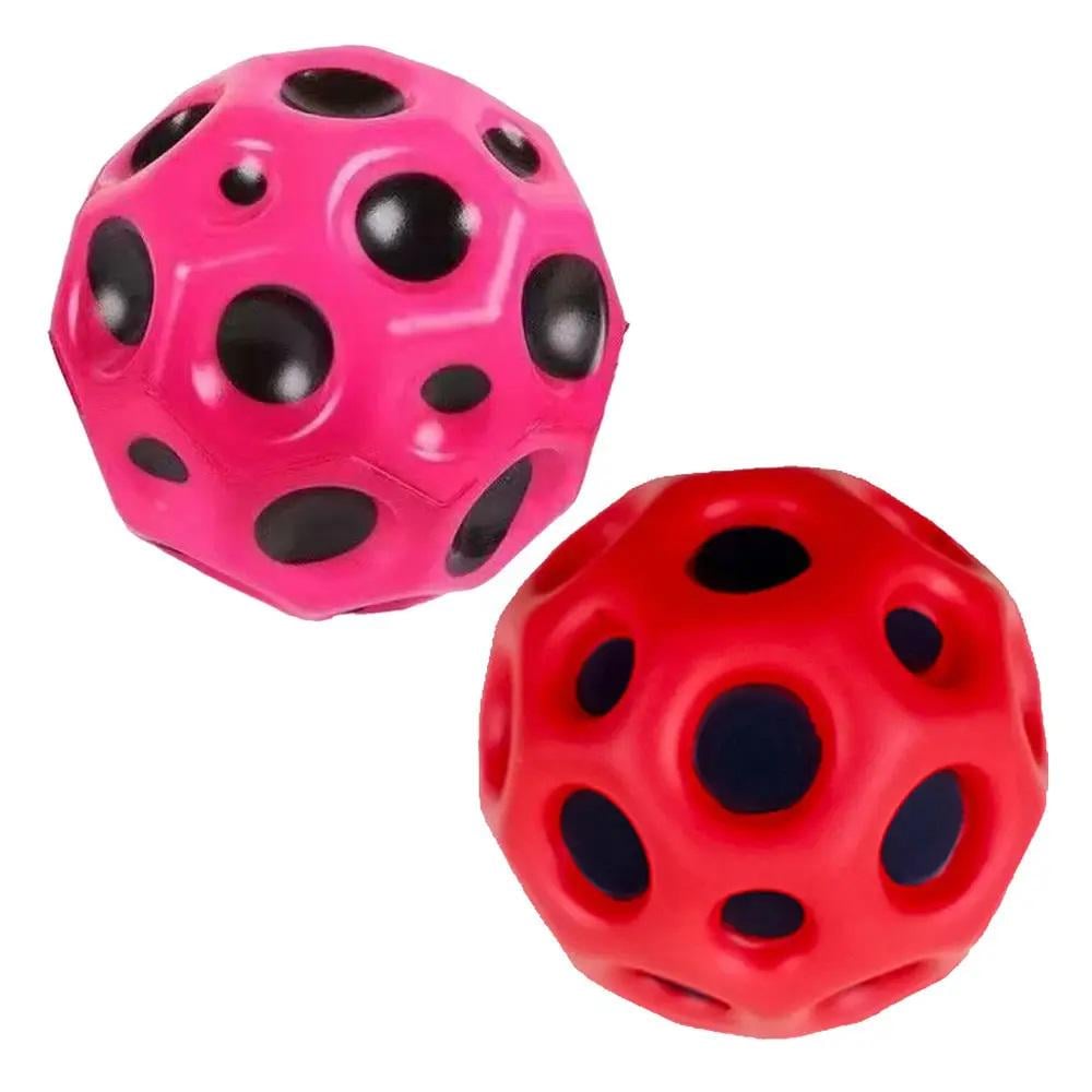 Детский мяч светящийся антигравитационный Sky Ball Gravity Ball 2 шт. Розовый/Черный (ULT-3201778)