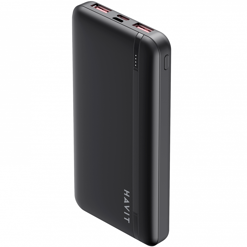 Повербанк Havit HV-PB90 10000 mAh зі швидкою зарядкою PD 20W/QC 3.0 Black