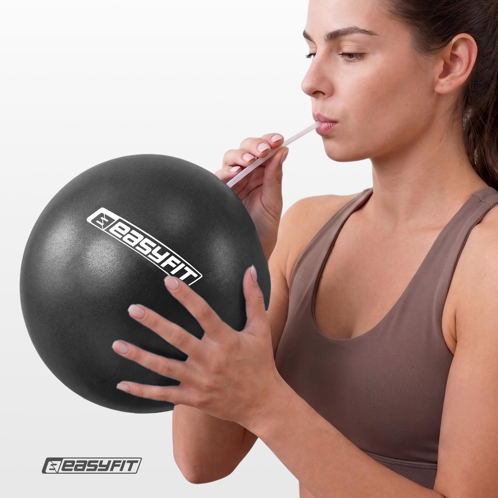 Мяч для пилатеса EasyFit 25 см Черный (28659) - фото 6