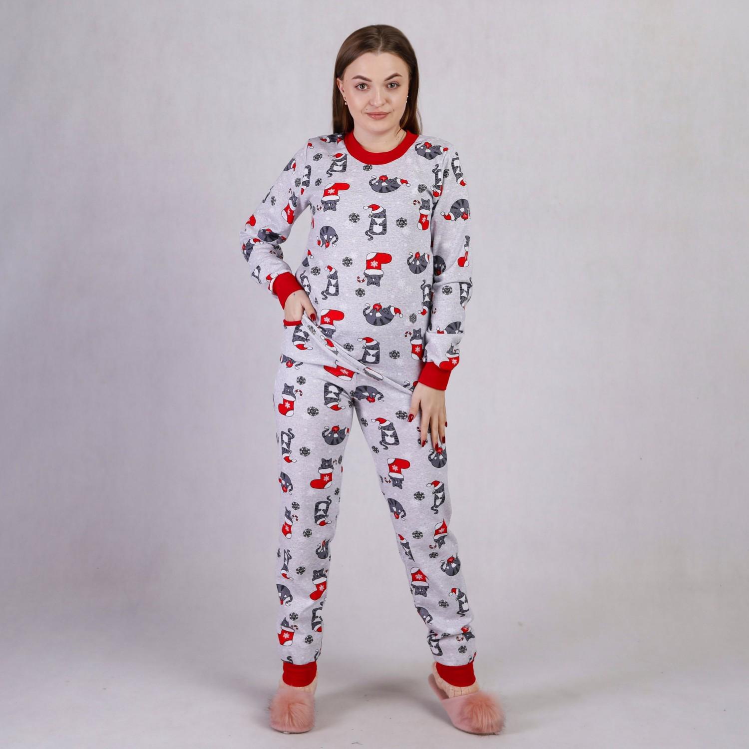Пижама женская теплая GO-IN TN1-2105 р. 46-48 Серый Пижама женская теплая GO-IN TN1-2105 р. 46-48 Серый
