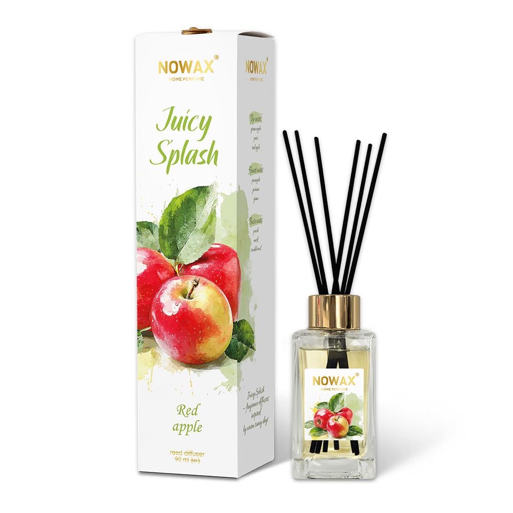 Аромадиффузор с палочками Nowax Juicy Splash Red Apple 90 мл (NX00175)