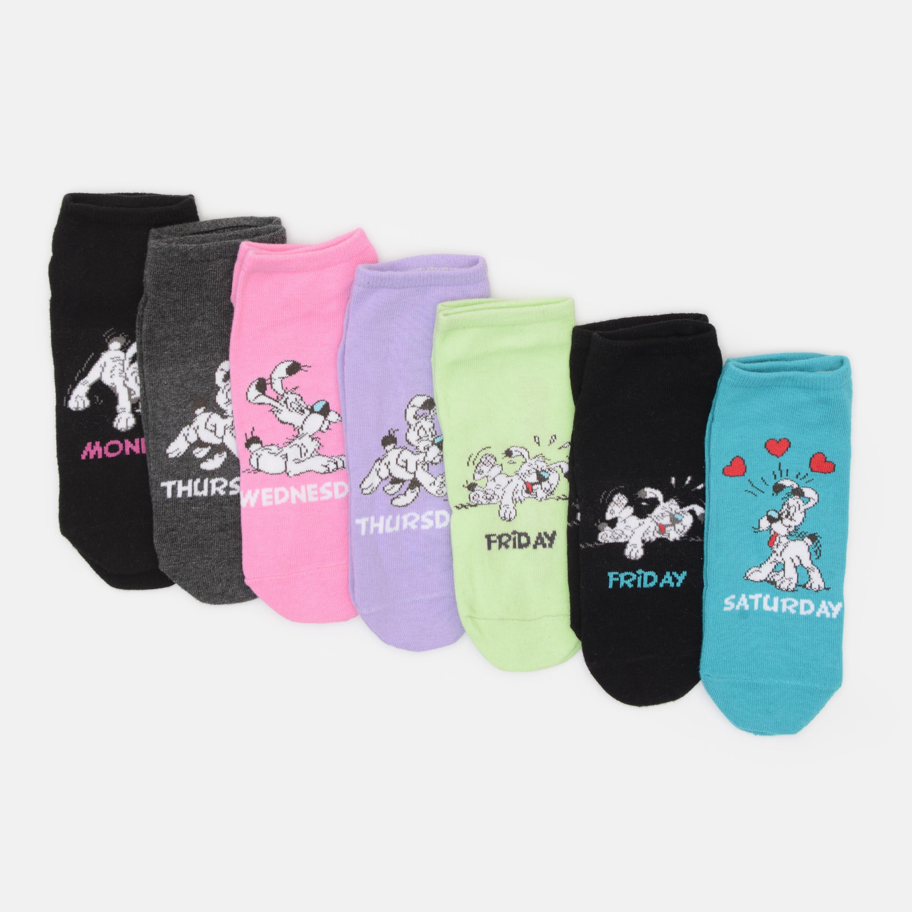 Шкарпетки C&A принт 7 пар р. 35-38 Різнокольоровий (280979840604)