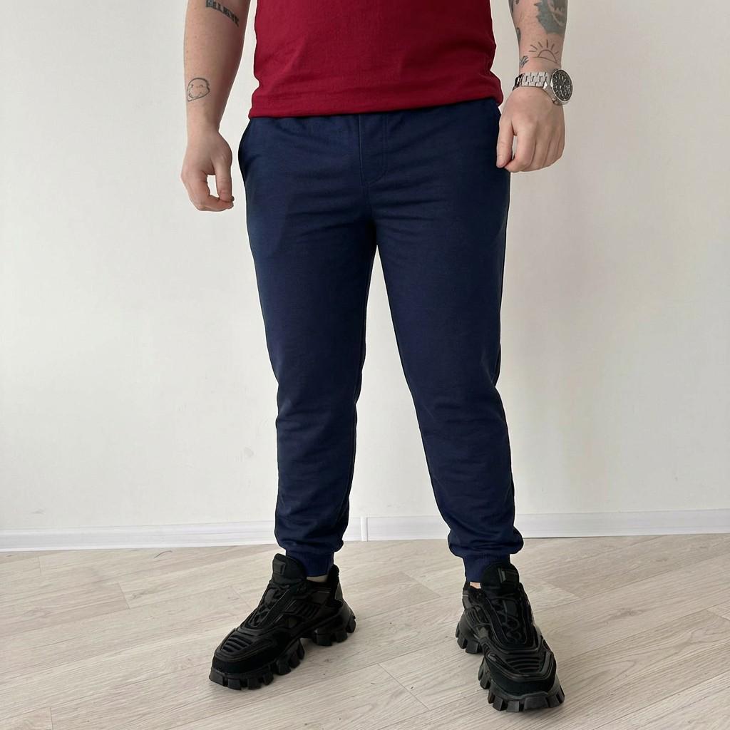 Штани з кишенями 2-х нитка L Темно-синій (32143315)