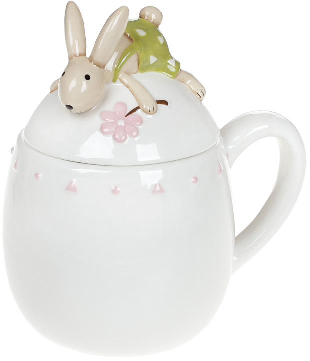 Кружка керамическая Милый Зайчик 450 мл с крышкой (BD-834-870)