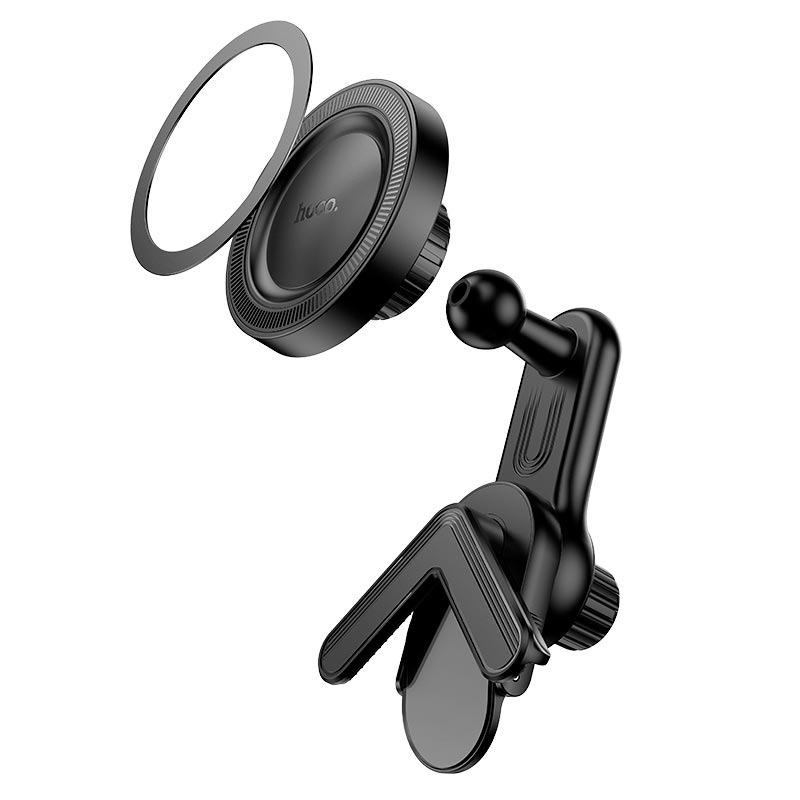 Держатель автомобильный Hoco H57 Show ring magnetic Car holder Black (23688875) - фото 2