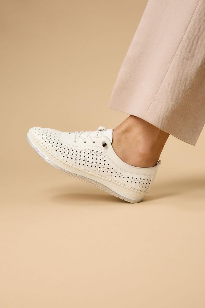 Мокасины женские LONZA 184857 р. 36 Белый (16716_36) - фото 5 Мокасины женские LONZA 184857 р. 36 Белый (16716_36) - фото 5