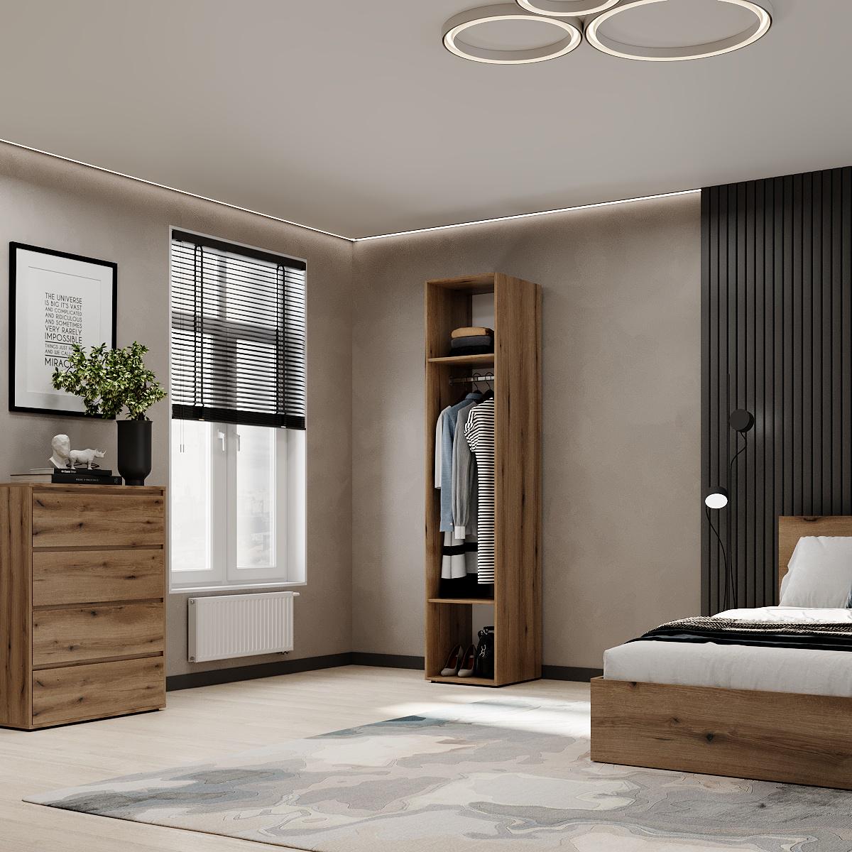 Пенал закрытый ART IN HEAD №2 Light 400x500x2200 мм Дуб Эвок прибрежный (GALT09100000000) - фото 4 Пенал закрытый ART IN HEAD №2 Light 400x500x2200 мм Дуб Эвок прибрежный (GALT09100000000) - фото 4