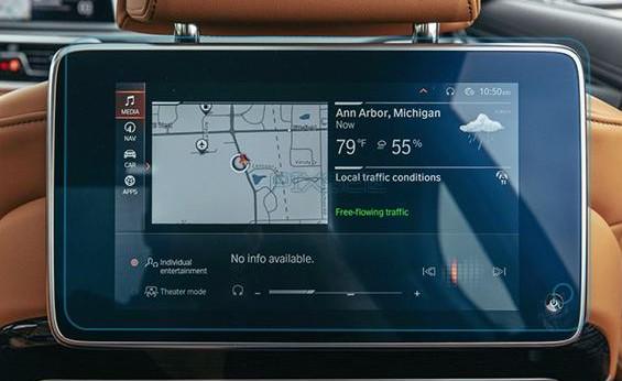 Стекло защитное Pixsel гибридный глянец для заднего монитора BMW 7 13,1“ 2019-2022 G11/G12