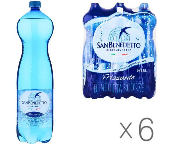 Вода мінеральна газована San Benedetto 6 шт. х 1,5 л (18095) - фото 2