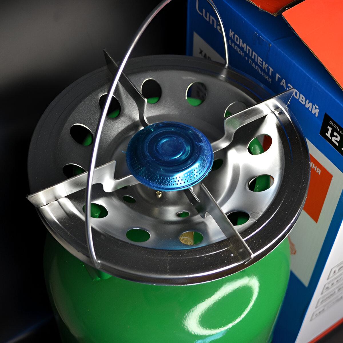 Комплект газовий Luna балон та пальник для кемпінгу 5 л (8618-1) - фото 3 Комплект газовий Luna балон та пальник для кемпінгу 5 л (8618-1) - фото 3