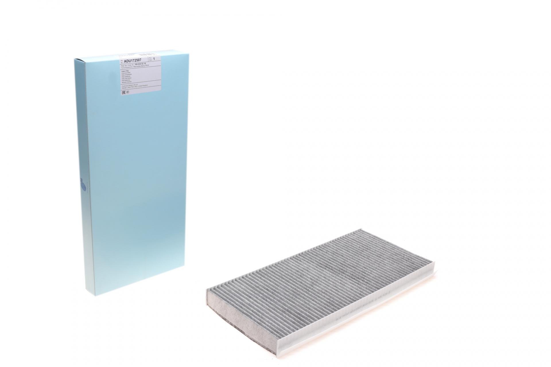 Фильтр салона BLUE PRINT для MB A-class W169/B-class W245 угольный (ADU172507)