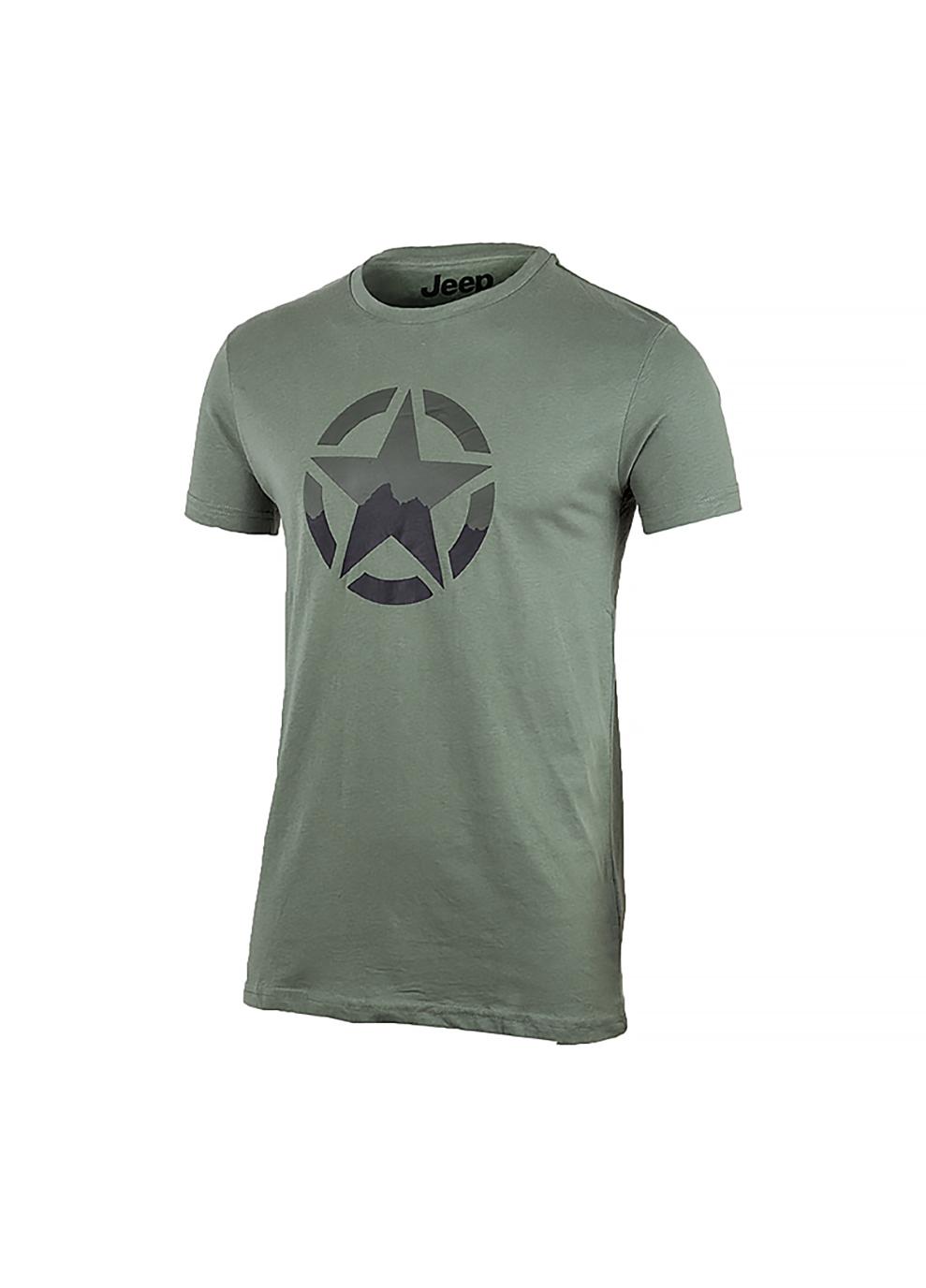 Футболка мужская JEEP T-SHIRT STAR J22W L Хаки (O102582-E849 L)