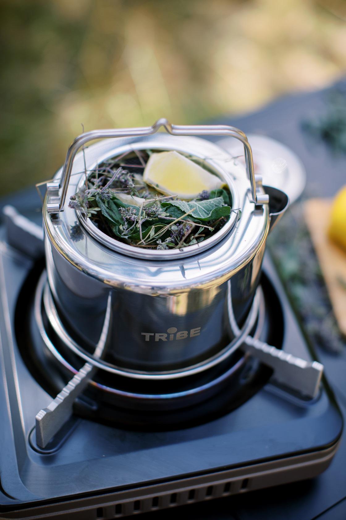 Чайник туристический Tribe Kettle из нержавеющей стали 1,2 л (T-FI-0010-metal) - фото 2