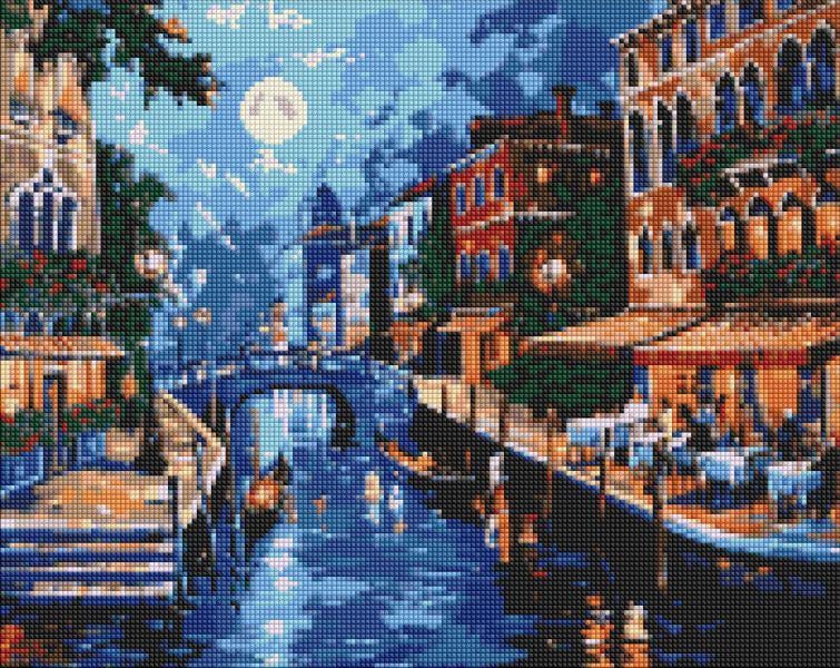 Алмазная мозаика Ideyka Романтика Италии 40x50 см (Id-AMO8048)