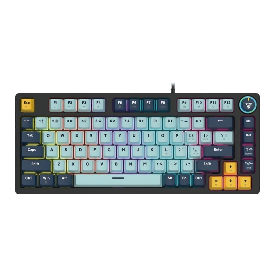 Клавиатура игровая механическая Fantech ATOM81 MK875V2 MIZU 75% 81 клавиша Red Switch Hot-Swap 3-pin RGB 17 режимов USB-C SkyBlue (36906425) Клавиатура игровая механическая Fantech ATOM81 MK875V2 MIZU 75% 81 клавиша Red Switch Hot-Swap 3-pin RGB 17 режимов USB-C SkyBlue (36906425)