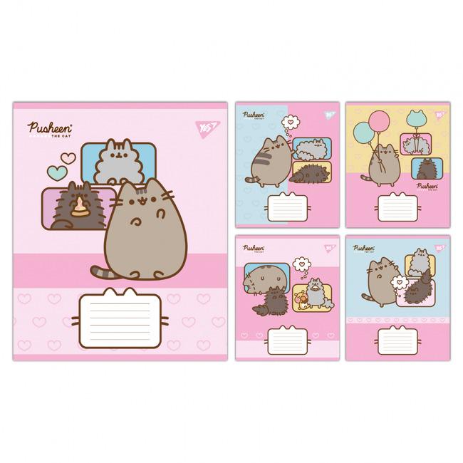Тетрадь ученическая YES Pusheen Funny А5/18 кл. (767605) - фото 2 Тетрадь ученическая YES Pusheen Funny А5/18 кл. (767605) - фото 2