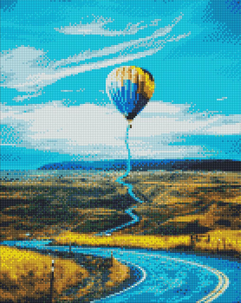 Алмазна мозаїка/вишивка Ideyka Шлях нагору 40х50 см (AMO 7185)