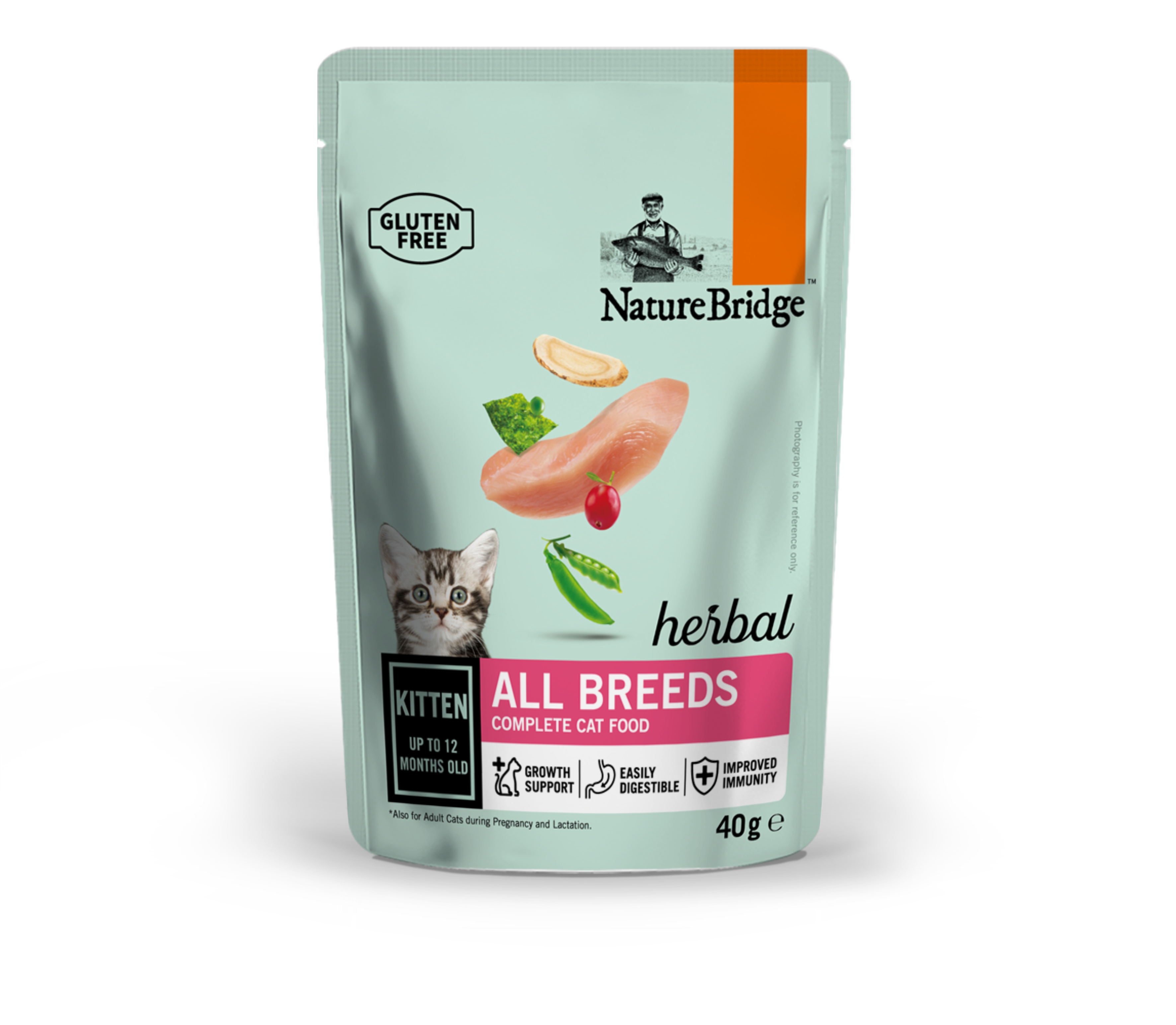 Корм сухий для кошенят NatureBridge Herbal з куркою 40 г (10970)