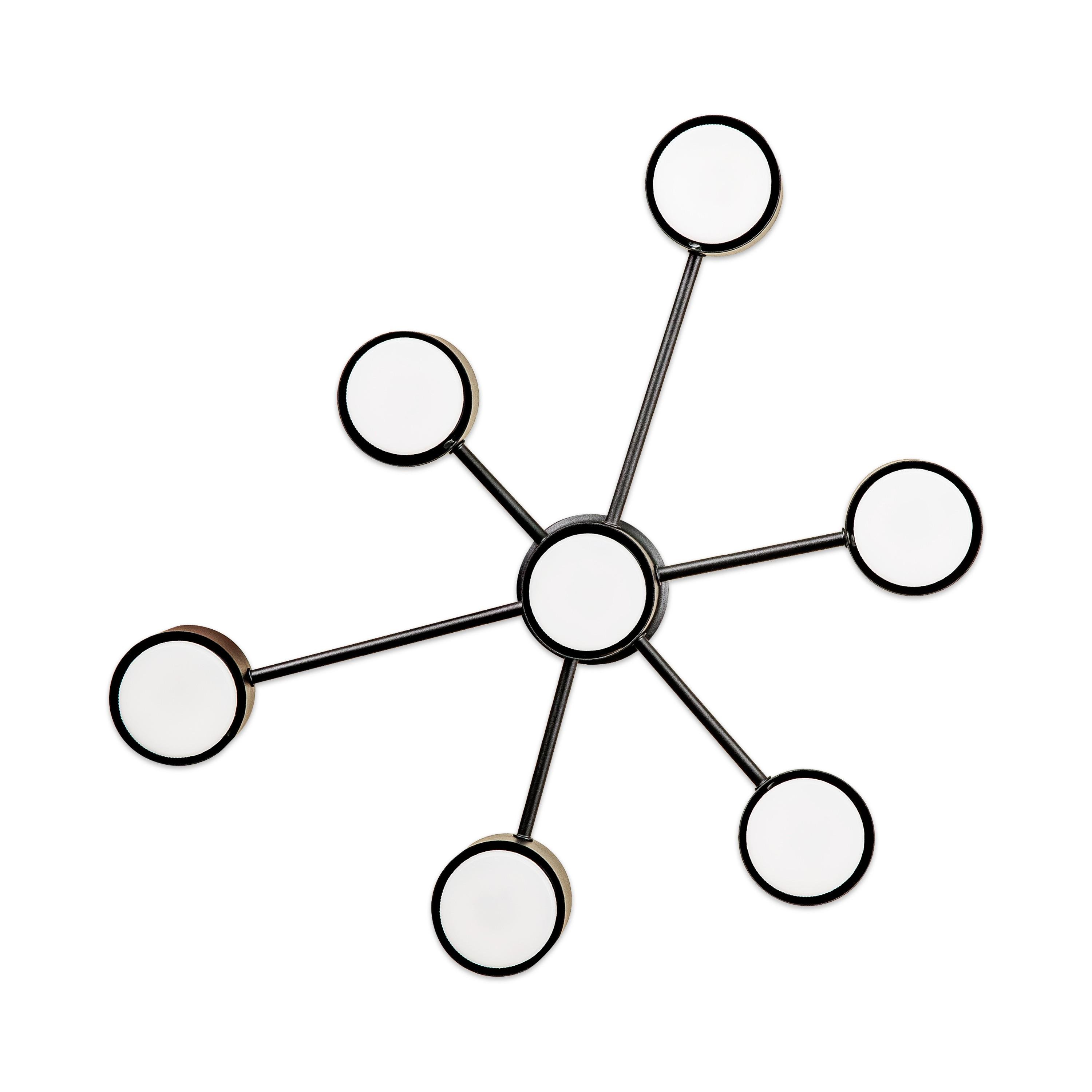 Потолочный светильник ETRON Axis GX53 7x15 Вт 1-EFP-2202 Черный (47417)