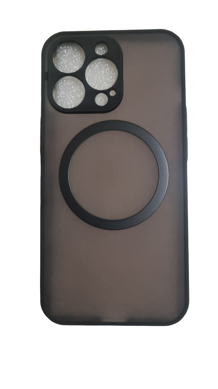 Броньований магнітний чохол для бездротової зарядки до iPhone 12 Pro Max протиударний матовий MagSafe Clear (1848812552)