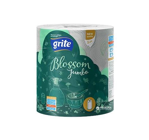 Полотенца бумажные GRITE Blossom Jambo 65 м 2 слоя 1 шт. (3RBLOX1201)