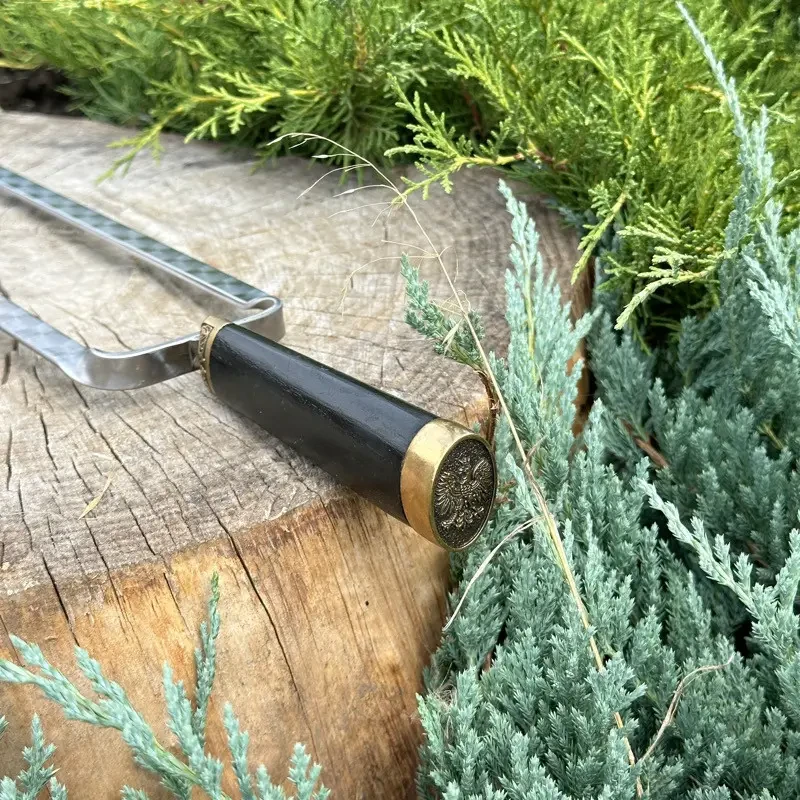 Шампур подвійний Польський герб овал із нержавіючої сталі (SKK28) - фото 2 Шампур подвійний Польський герб овал із нержавіючої сталі (SKK28) - фото 2