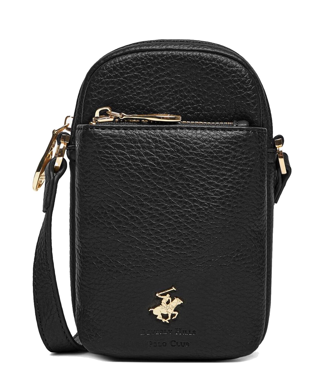 Сумка Beverly Hills Polo Club з ремінцем Чорний (0396) - фото 1 Сумка Beverly Hills Polo Club з ремінцем Чорний (0396) - фото 1