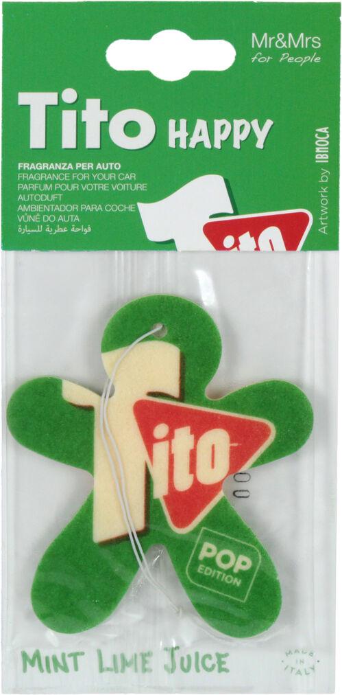 Ароматизатор Mr&Mrs Tito Pop Mint Lime Juice сухая карточка Green