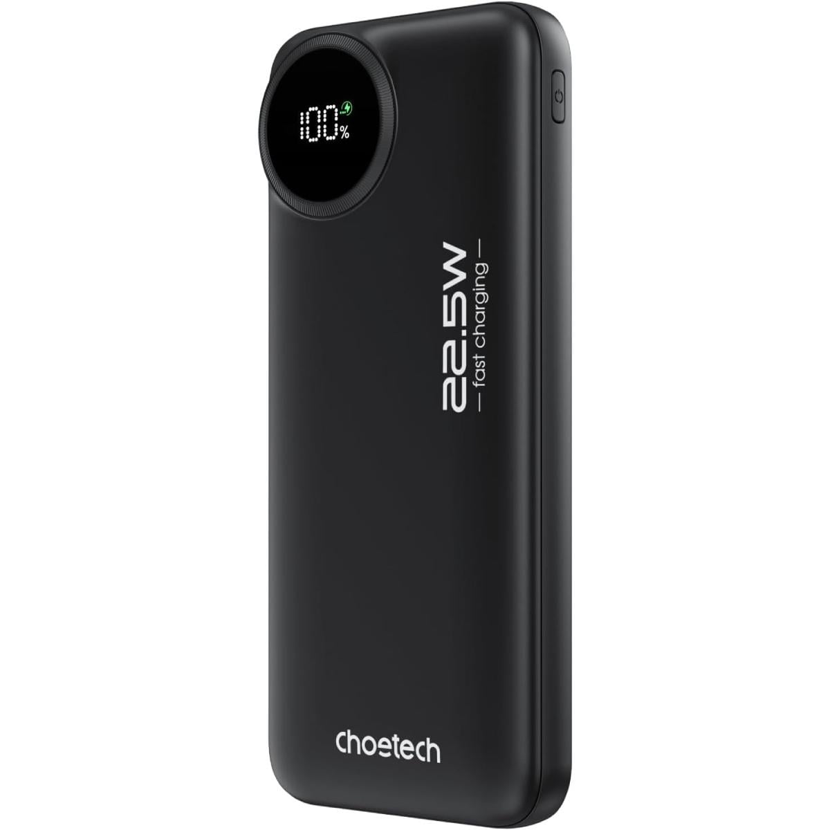 Повербанк Choetech 10000 mAh 22,5W 3A PD QC3.0 2xUSB 1xType-C Black (M15-B791-ACBK-NG)