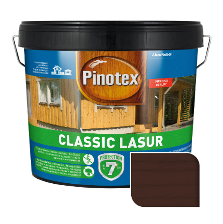 Средство деревозащитное Палисандр Pinotex Classic Lasur 10 л (5302393) - фото 1 Средство деревозащитное Палисандр Pinotex Classic Lasur 10 л (5302393) - фото 1