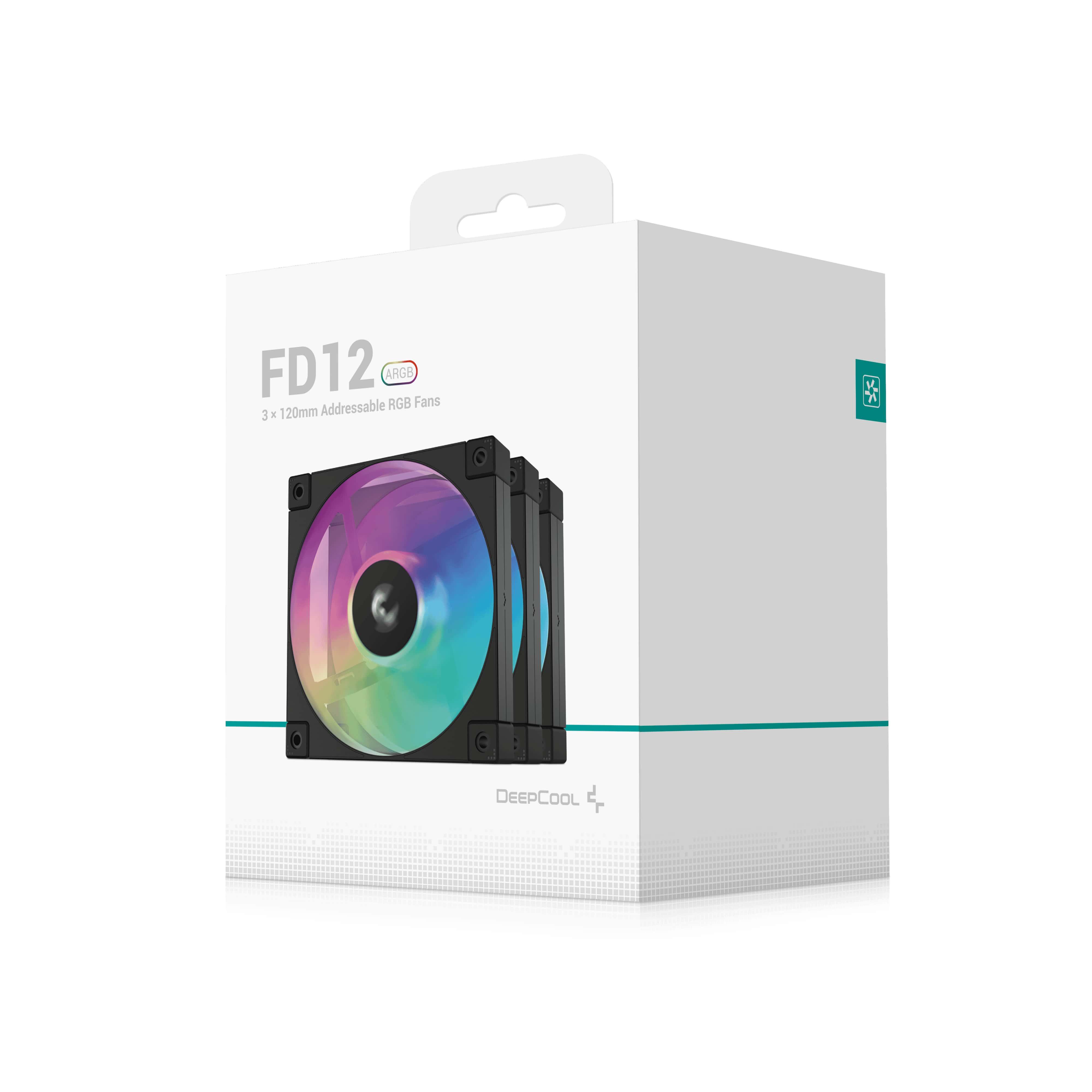 Набор вентиляторов DeepCool FD12 ARGB-3 IN 1 3pcs Pack 120 мм (R-FD12-BKAPN3-G) - фото 10