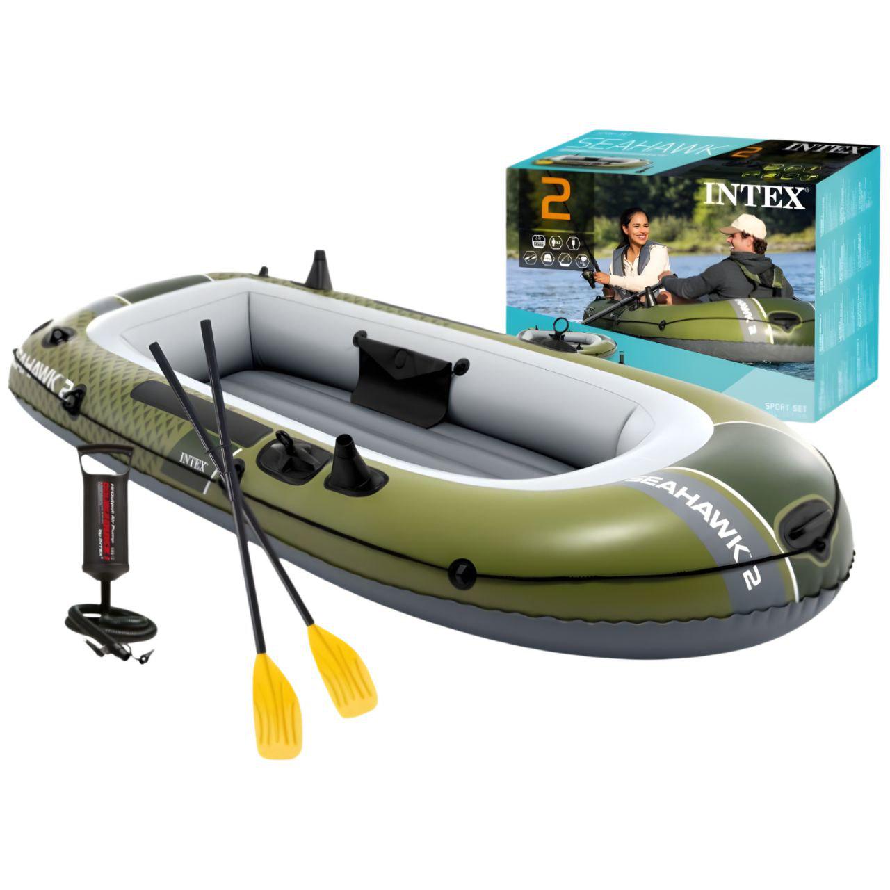 Надувная лодка Intex 66332 NP SEAHAWK 2 236×114×41 см 2-местная (32715049)