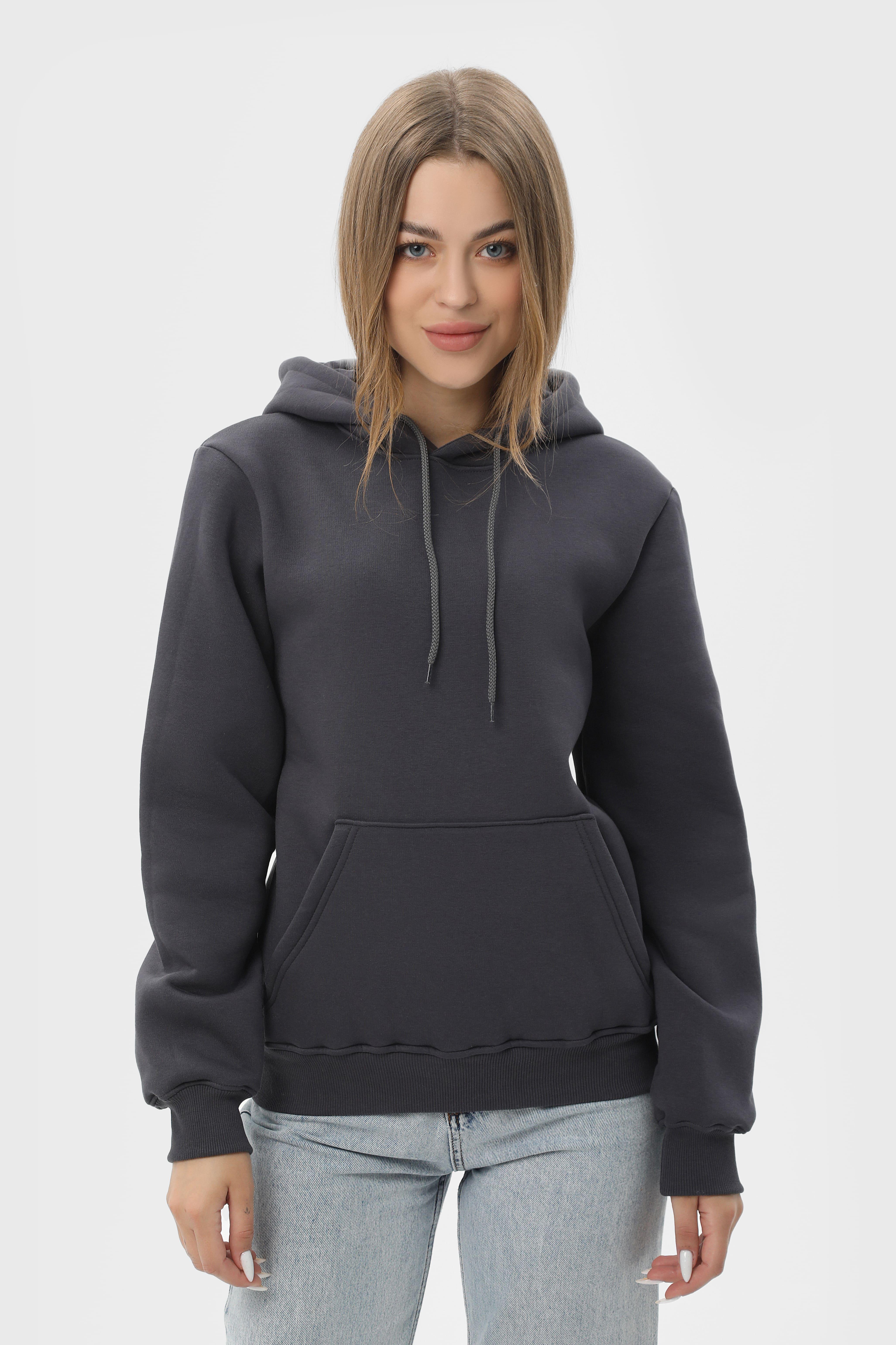 Худи утепленный RAY BASIC U0401 UNISEX XL Темно-серый - фото 5 Худи утепленный RAY BASIC U0401 UNISEX XL Темно-серый - фото 5