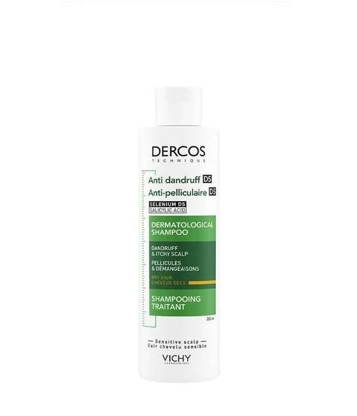 Шампунь проти лупи посиленої дії Vichy Dercos Anti-Dandruff DS Treatment Shampoo для сухого волосся 200 мл (2603664034)