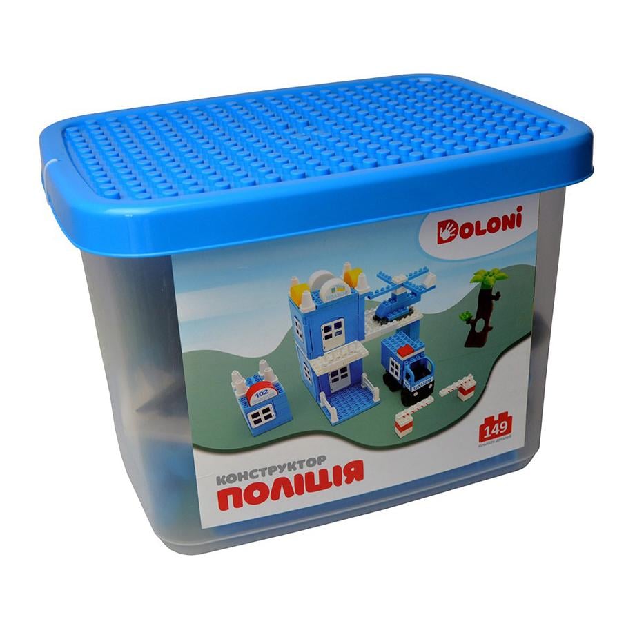 Конструктор Doloni Поліція 149 дет. в пластиковому боксі (013888/36)