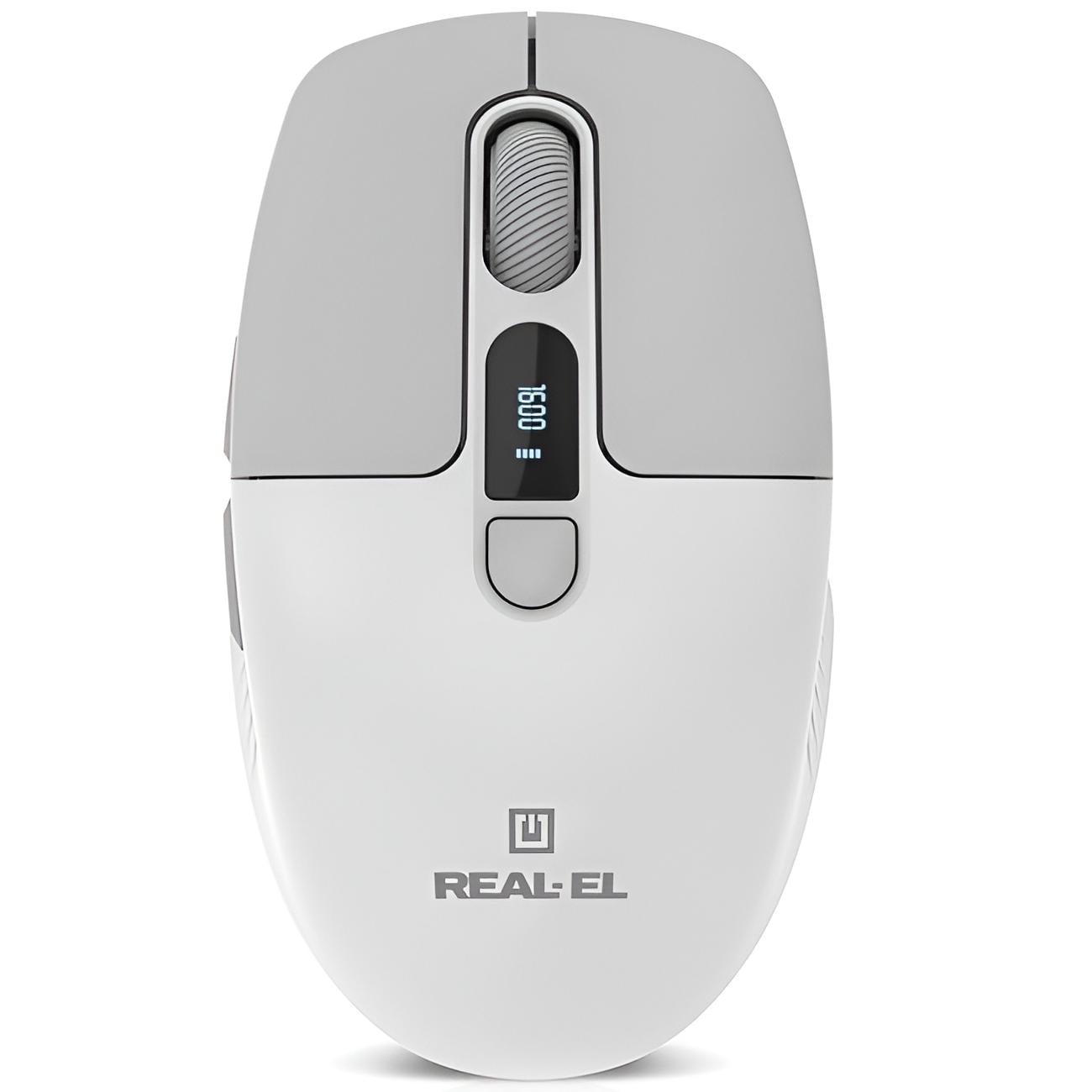 Компьютерная мышка беспроводная Real-el RM-480W BT USB 2,4 гГц Белый (36799037) Компьютерная мышка беспроводная Real-el RM-480W BT USB 2,4 гГц Белый (36799037)